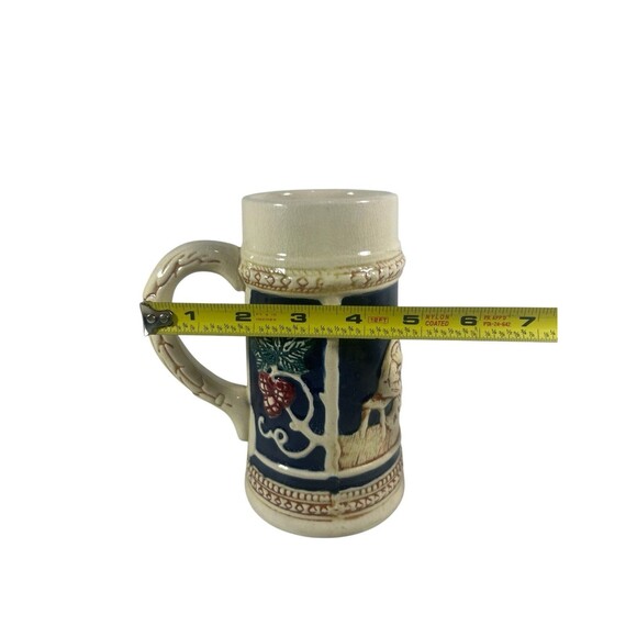 VTG Beer Stein Mug Made in Occupied Japan German Style Hand Painted Artwork 7" T - Picture 2 of 9